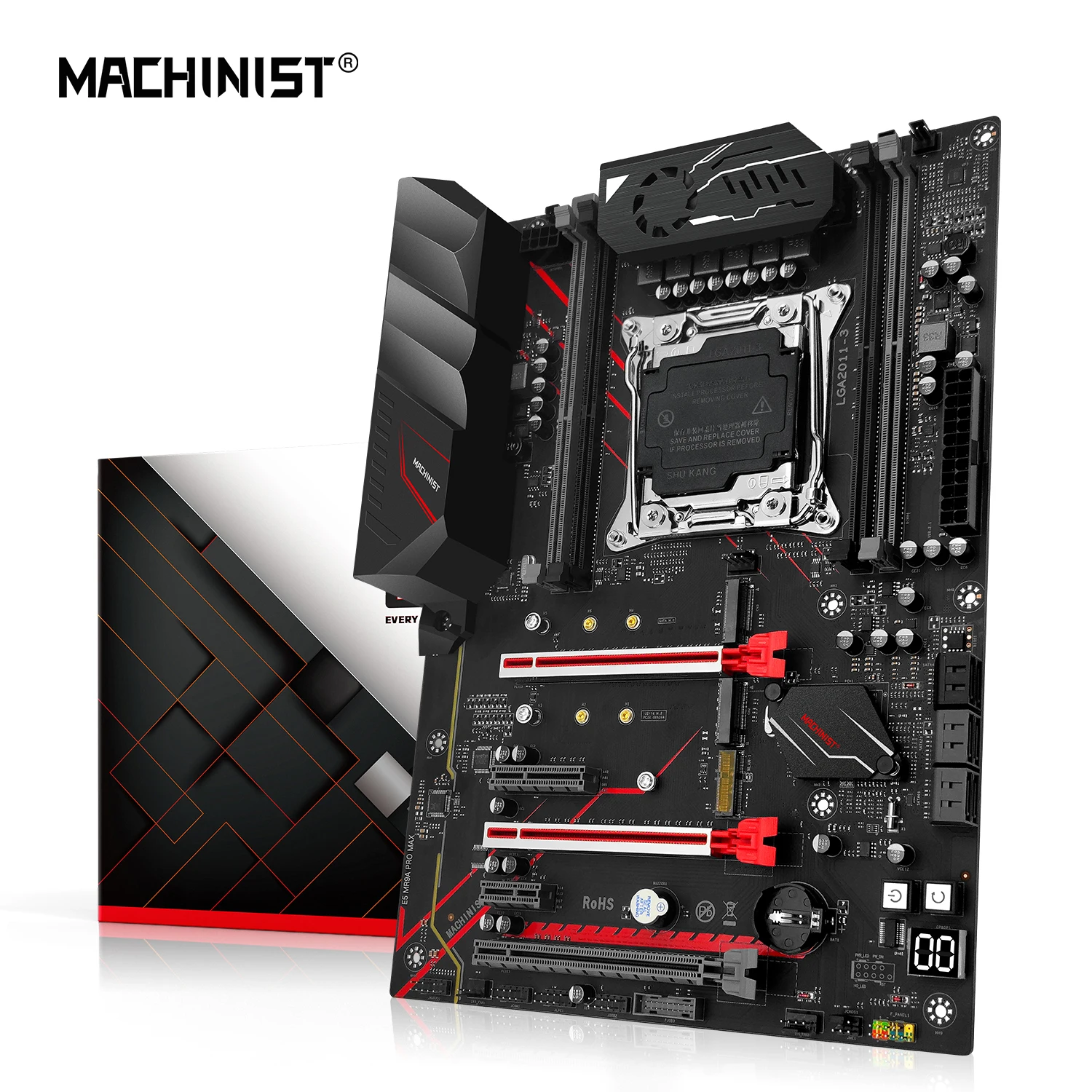 MACHINIST MR9A PRO MAX материнская плата LGA 2011-3 Поддержка Xeon E5 V3 V4 CPU DDR4 ECC/Non-ECC RAM ATX NVME M.2 SATA четырехканальный Wi-Fi
