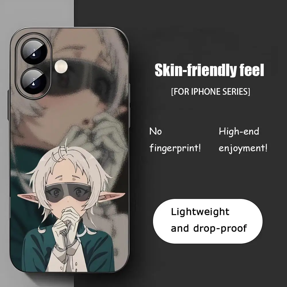 Фото Модный аниме-чехол Mushoku Tensei для iPhone 17 16 15 14 13 12 X XR XS 8 Plus Mini Pro Max, мягкий черный противоударный чехол. №2
