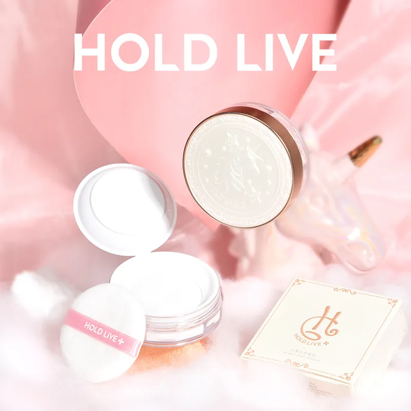 

HOLD LIVE Unicorn Matte Skin-friendly Loose Powder Oil Control Concealer Waterproof Long-lasting Makeup Loose Powder Cosmetics