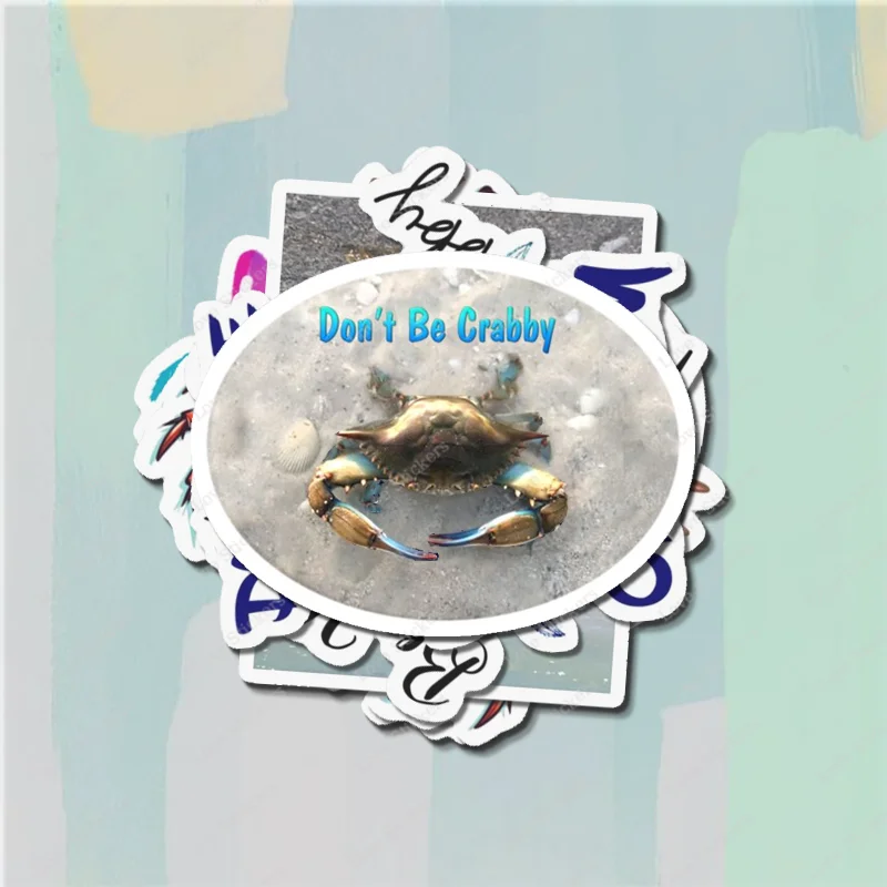 Наклейки Не би крабби 5 шт. наклейки для гостиной бампера аниме милый детский