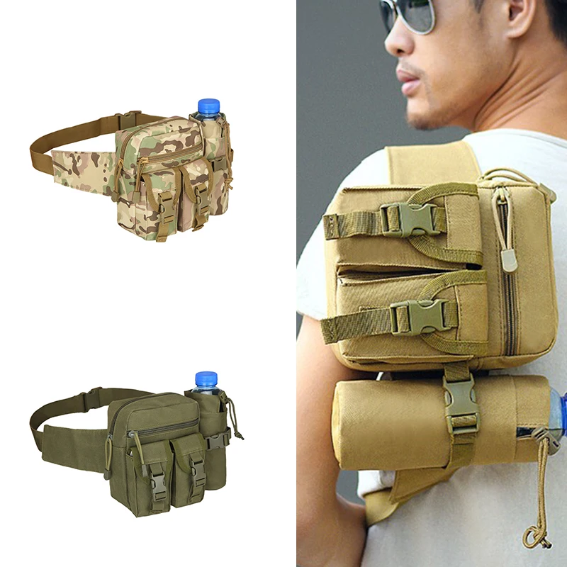 New Tactical Hiking Travel Large Mens Chest Waist Bag Running Bum Bag Tactical Fanny Pack For Daily Life Cycling Camping