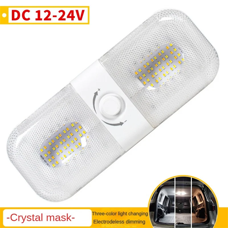 

Новинка, 12 В, 120 светодиодов, потолочный купольный светильник для домов на колесах, внутреннее освещение для домов на колесах, прицепов, осве...