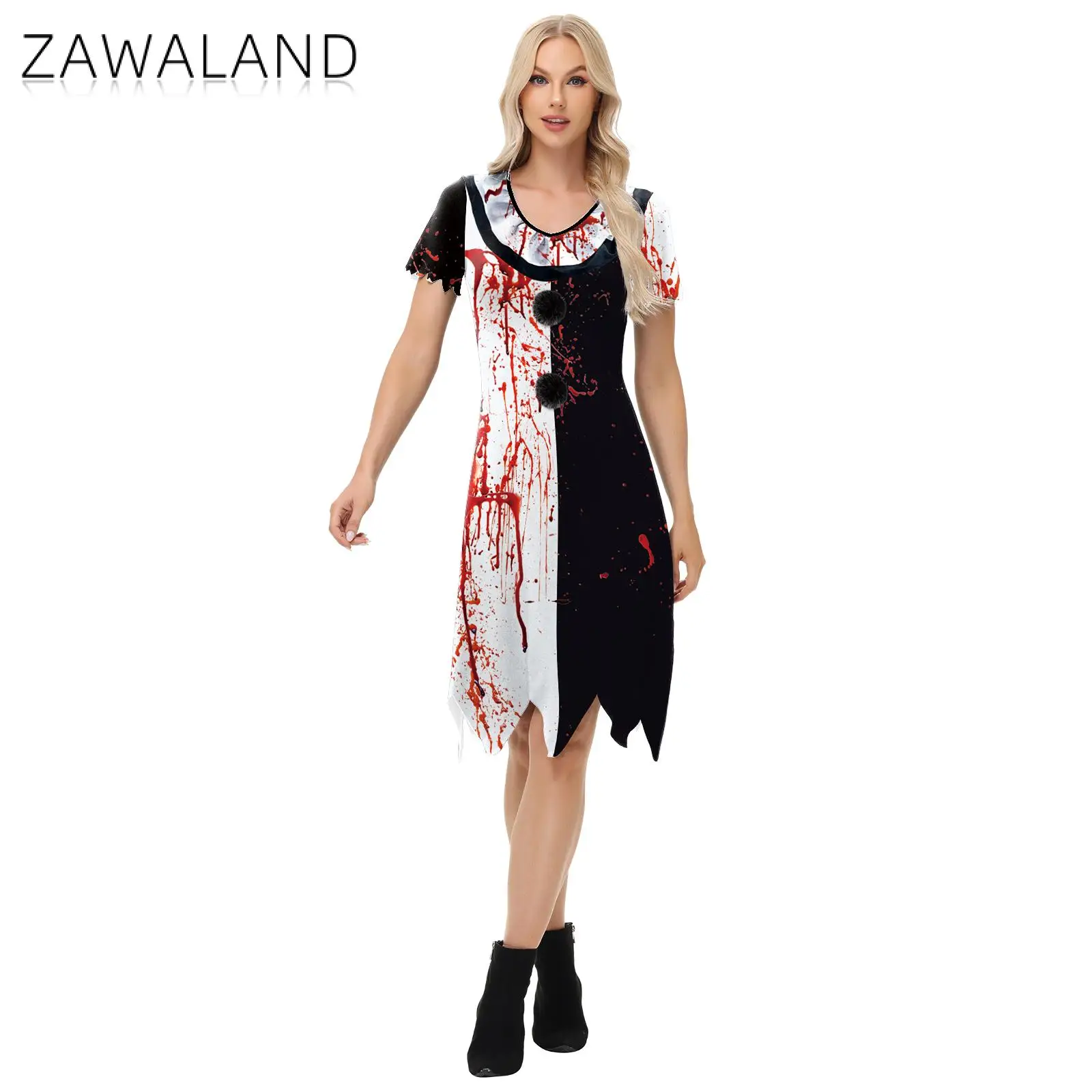 Костюм для косплея клоуна костюмы Хэллоуина Страшные Карнавальные