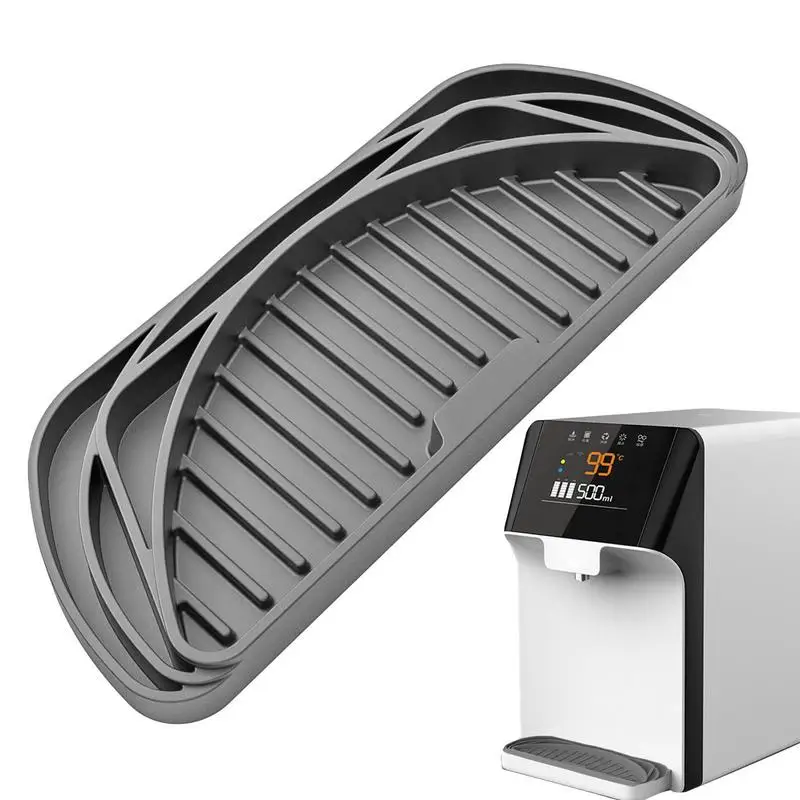 

Silicone Drain Mat Soft Tray Protects Ice And Water Dispenser Pan From Spills Refrigerator Drip Catcher For drain Water Tray