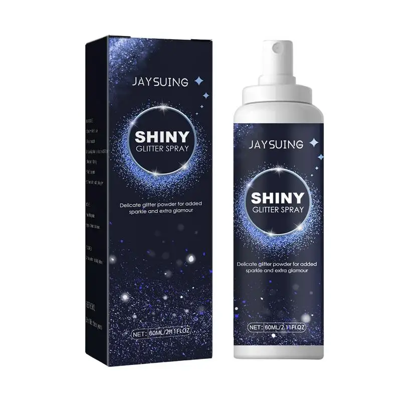 

Hair Body Glitter Spray Sparkly Shimmery Glow Long-lasting Powder Hair Spray For Party Date 60ml