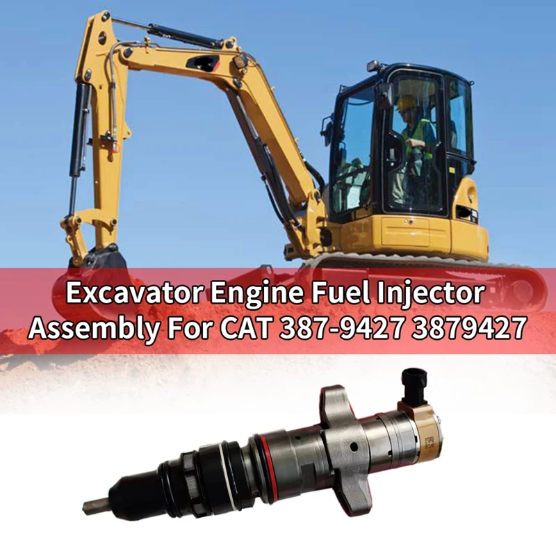 

Excavator Engine Fuel Injector Assembly For CAT 387-9427 3879427