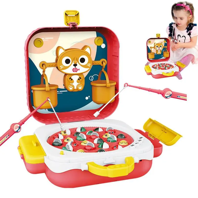 

Магнитная рыболовная игра, электрическая рыбалка, вращающаяся настольная игра, музыкальная рыболовная игрушка, дошкольные обучающие игрушки для мальчиков и девочек