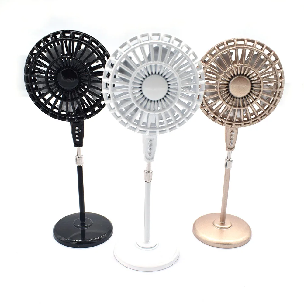 

1:12 Miniature Fan Furniture Dollhouse Fan Model Vintage Model Mini Floor Fan Appliances Decoration Accessories
