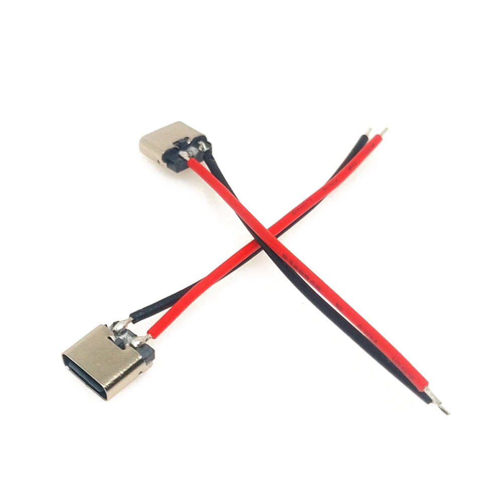 

Сварочный провод USB Type-C 2P, 10 шт., гнездовой соединительный кабель 3 А, 20 в, зарядный провод типа C для светодиодных ламп