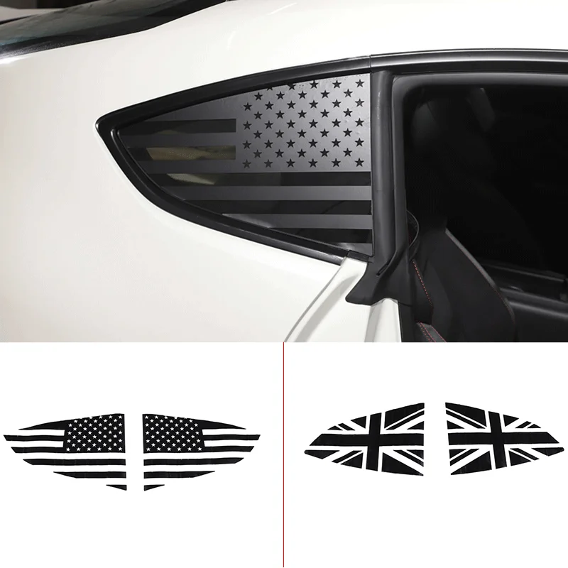 

For 2022 Subaru BRZ/Toyota 86 black car styling car rear side window pull film sticker car exterior decoration accessories