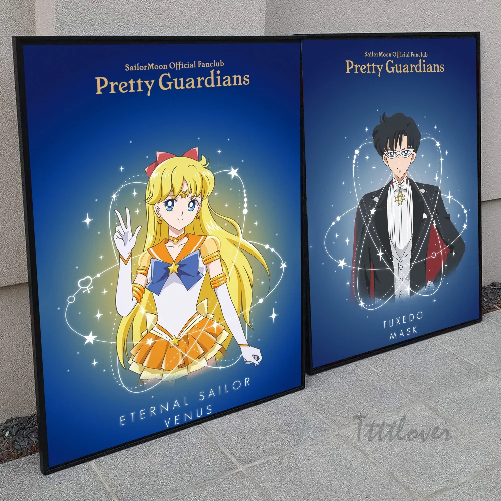 Аниме девушка S Сейлор Мун красивый постер-наклейки художественные настенные