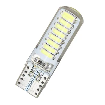 Automobile Instrument Lamp T10 4014 16smd Silicone License Plate Lamp LED High Brightness Decoding Reading Width Lamp 5