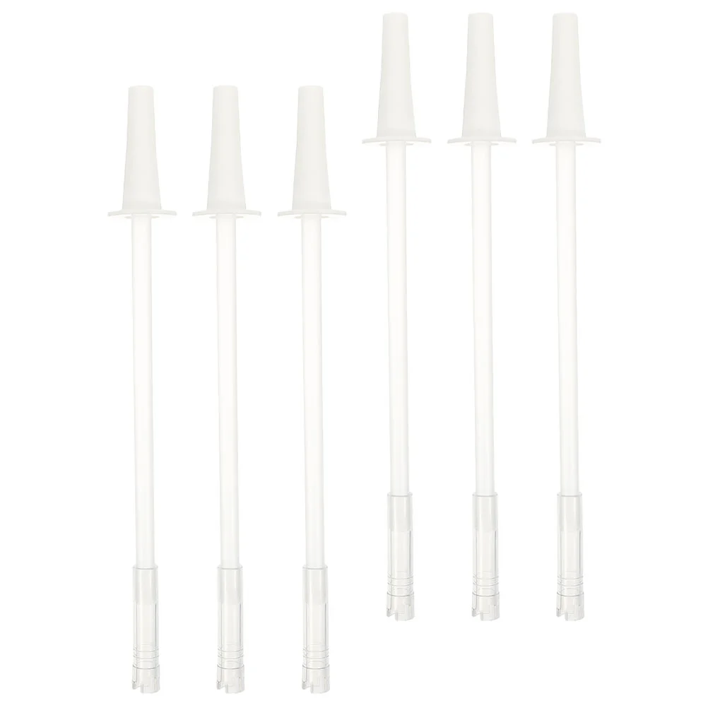 

6 Sets Sport Water Bottle Pot Belly Cup Straw Convenient Sports Washable Household White Pp Smoothie Fitness