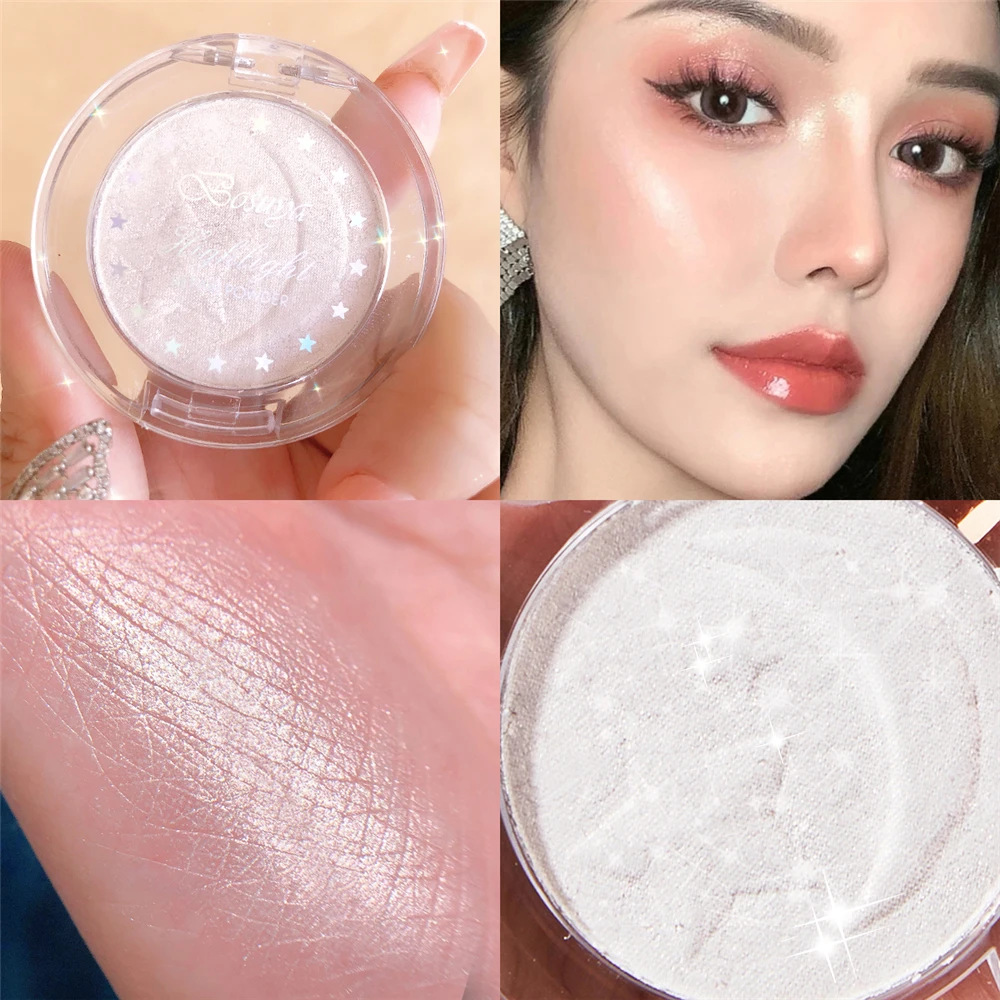 

HEALLOR Highlighter Makeup Brighten Bronzers Eyeshadow Palette Face Contour Shimmer Lasting Diamond Highlight Korean Cosmetics