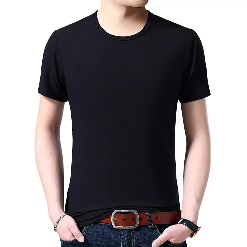 

Summer Men's Casual T-Shirt Top V-Neck Solid Color T-Shirt Color Slim Short Sleeve Men's Youth T-Shirt Red White Black T-Shirt