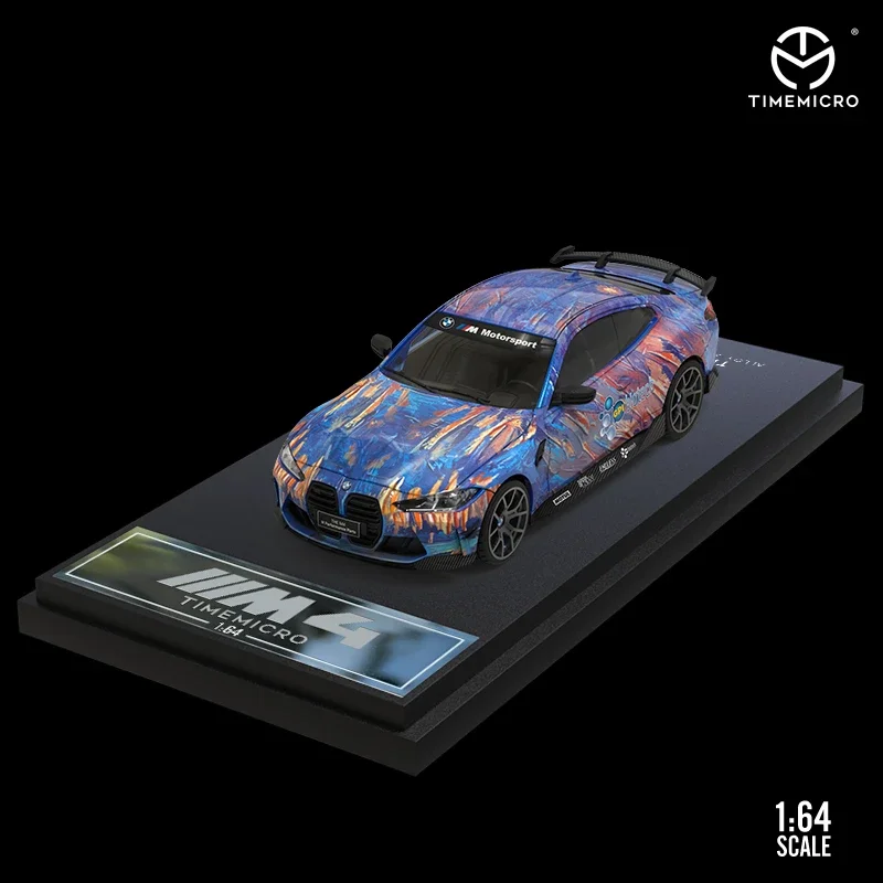 TimeMirco TM 1:64 M4 STR Racing Art Синяя/Фиолетовая модель автомобиля