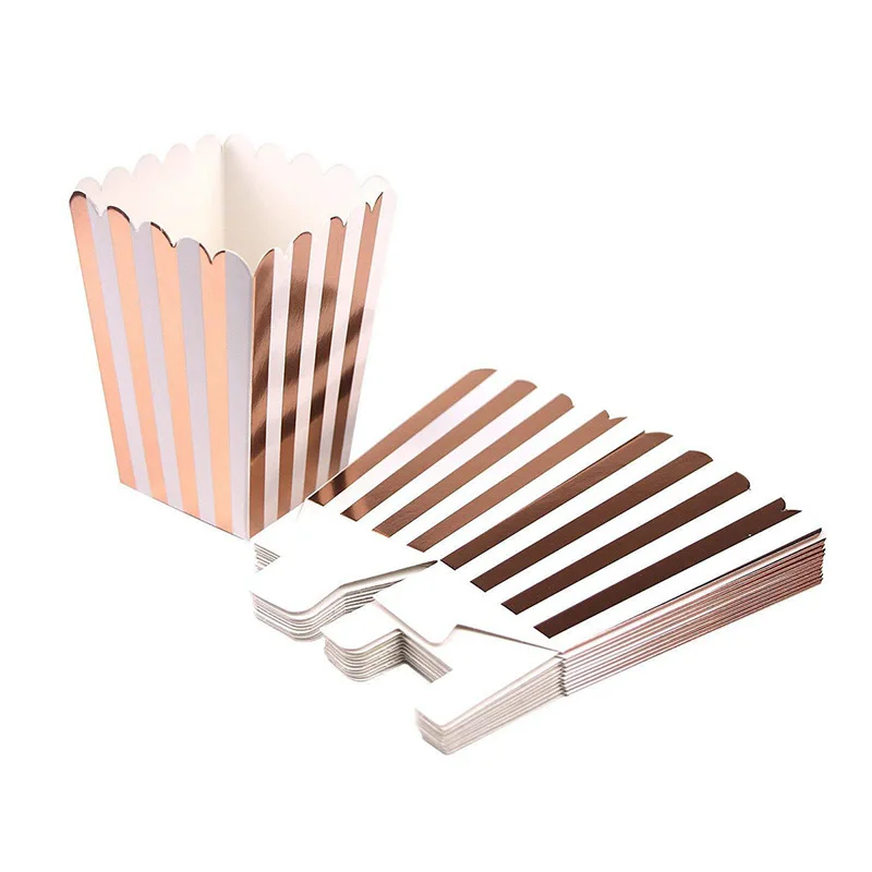 

Одноразовые коробочки для попкорна розового цвета, набор из 12 штук