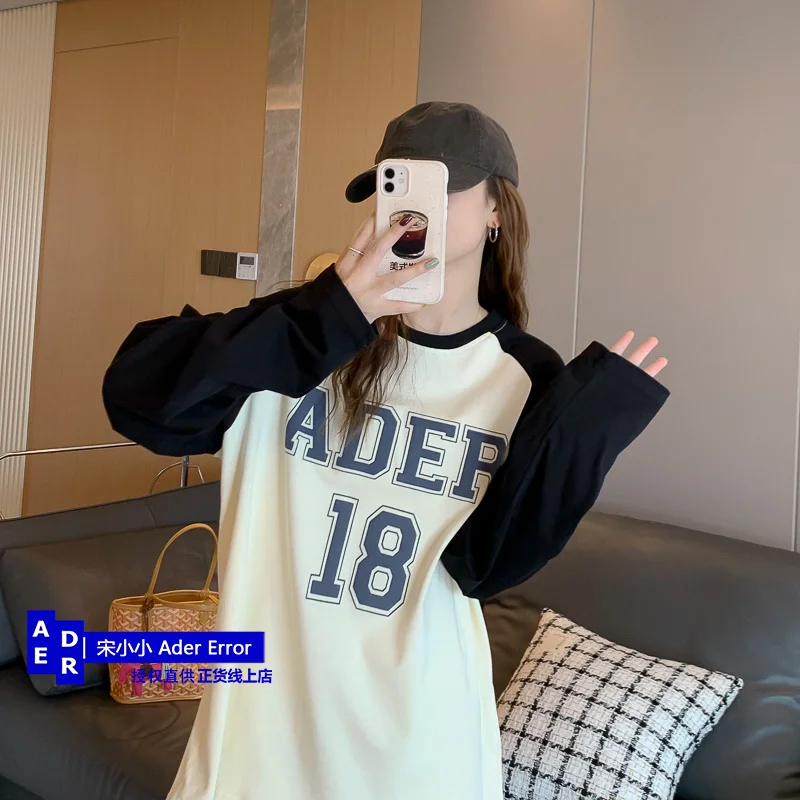 

quality Korean Undercoat High for Men Women Couple Top Spring and Autumn New Loose Round Neck Long Sleeve T-shirt Unisex