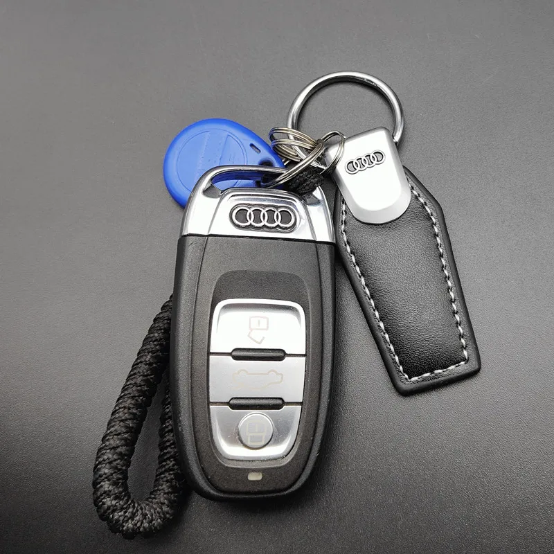 Автомобильный Стайлинг 3D металлическая + кожаная эмблема автомобильный брелок