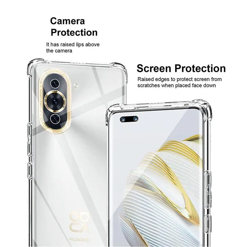 Новый прозрачный чехол из ТПУ для Huawei Pura 70 Pro Ultra Nova 12i 12S 12 SE 11 11i защитный