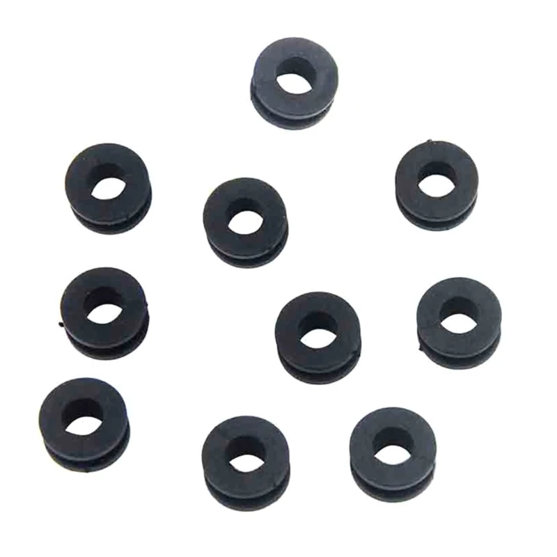 Black Motorcycle Side Cover Rubber Grommets Gasket Fairings For CBR 600RR 600 F4 F4i 250R 600F 125R 10Pcs images - 6
