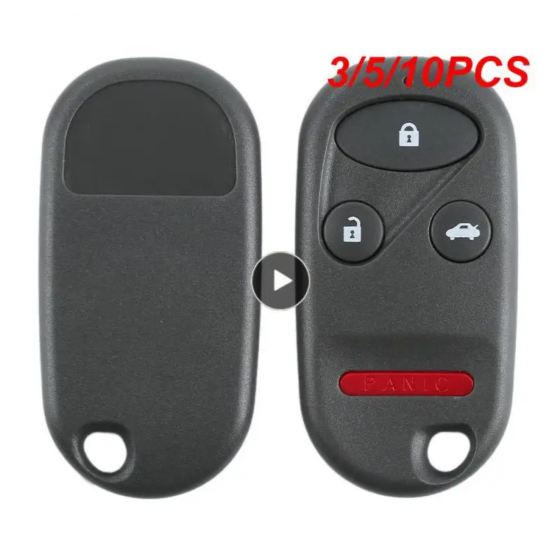 

3/5/10PCS Remote Key Shell Fob Case 3 Buttons Durable For 1998 1999 2000 2001 2002 Honda Accord Acura TL Keyless Entry