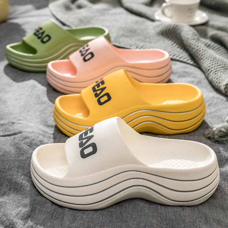 

Women Summer Step on Shit Sense Sandals Ladies Outdoor Wear Casual Household Thick Bottom Non-slip Home Indoor Shoes