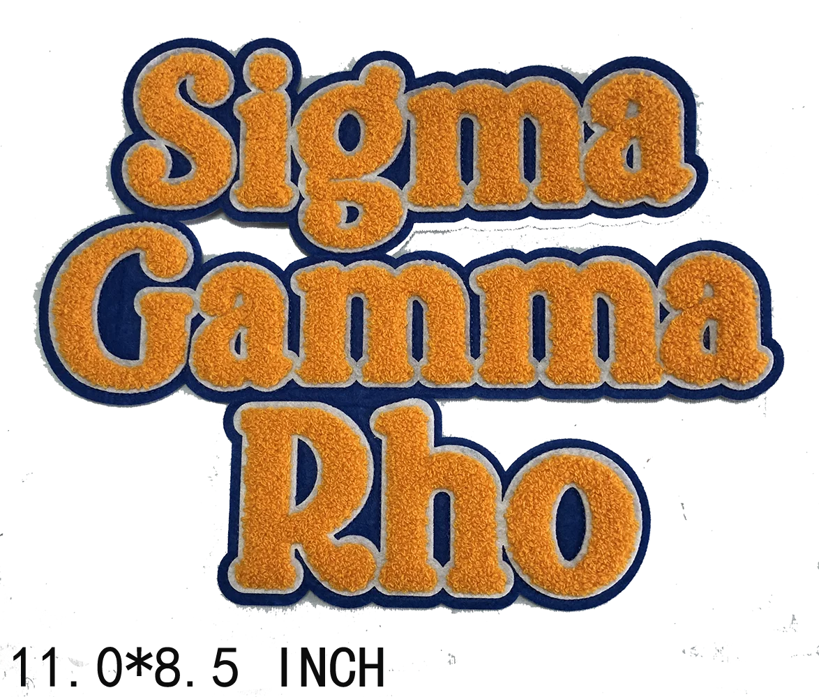 Нашивки из синели для одежды и сумок нашивка с утюгом буква &quotSigma Gamma Rho&quot