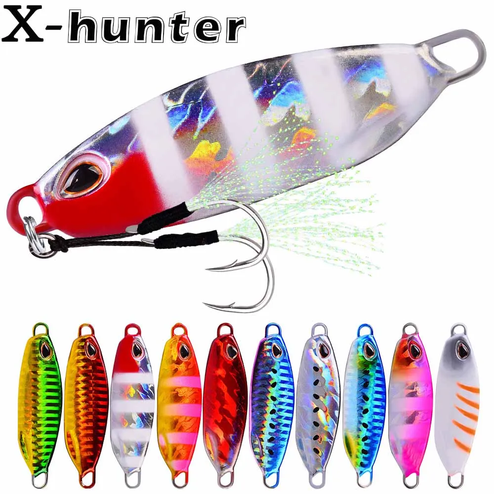 

Premium Quality Metal Jig 10g-50g Fishing Lures Agile and Attractive Bait Lifelike Action For Catching Big Fish