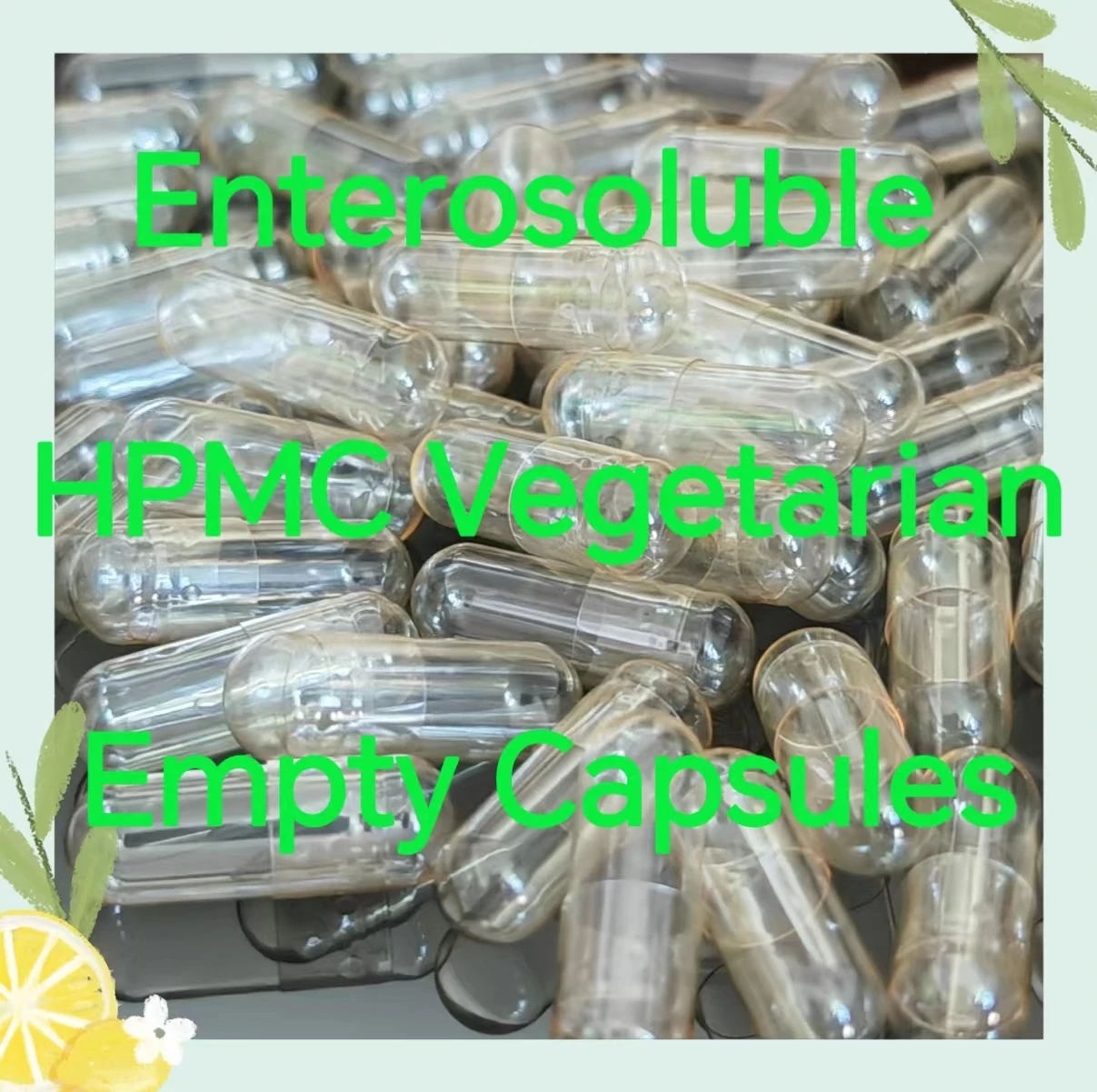 

0 # 100 шт. вегетарианская пустая капсула HPMC с корпоративным покрытием, экологически чистый пустой футляр для растительных капсул, медицинский упаковочный порошок,