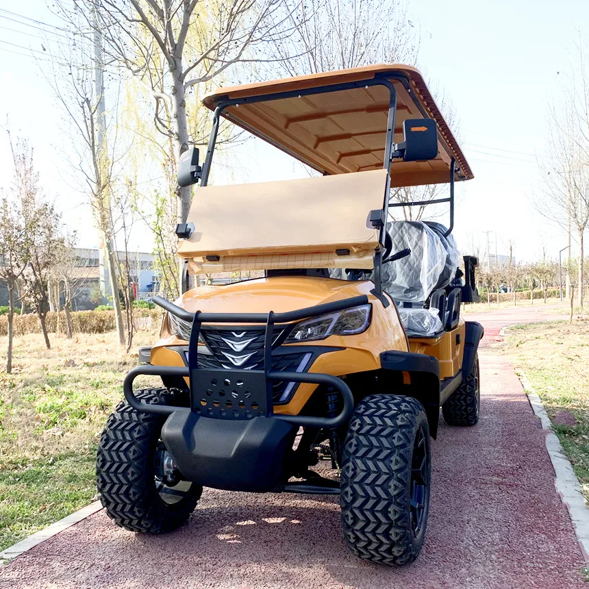 Новейший дизайн гольф-кара электрическая тележка для гольфа 72 В подходит семьи и