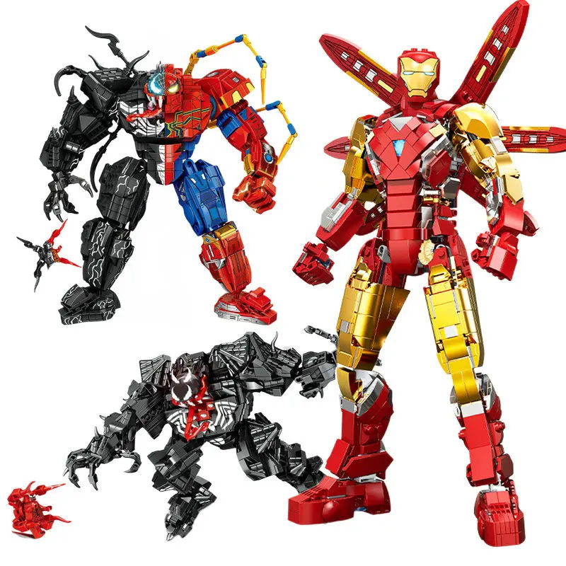 

Children Anime figures Hero Building Blocks Kid Gift Assembling Toy Model Characters Figurine Bricks Compatible With Lego