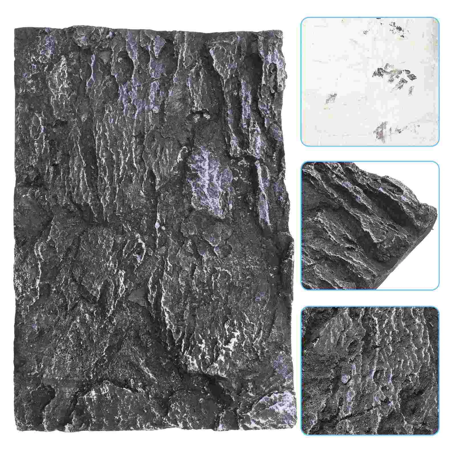 

Background Rock Slab 3d Aquarium Fish Tank Terrarium Decor Reptile Boards Snake Bark Terrariums