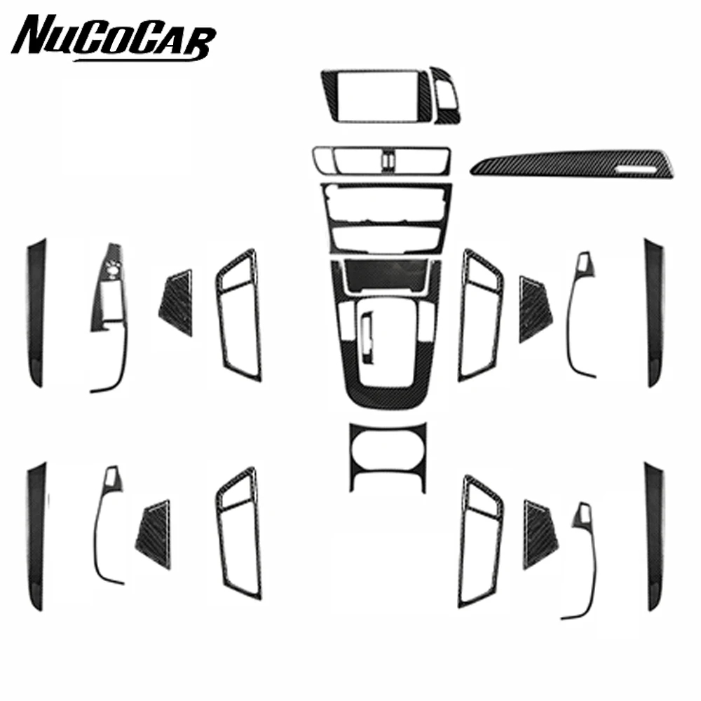 Для Audi Q5 SQ5 8R A4 A5 2009-2018 комплект интерьера из углеродного волокна центральная