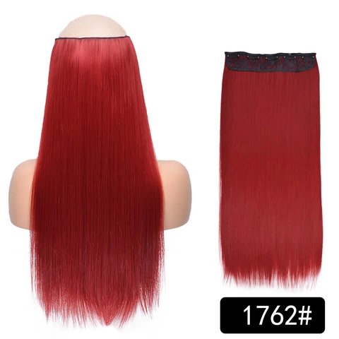 Синтетические вьющиеся волосы Budabudabuda 22 дюйма  светло-красные