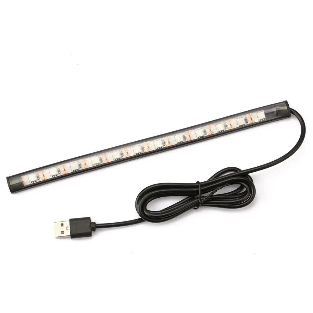 

Auto LED Light Strip Disinfection Lamp Waterproof UV Lighting Lamp Cigarette Ultraviolet Automotive USB Lighter 12V