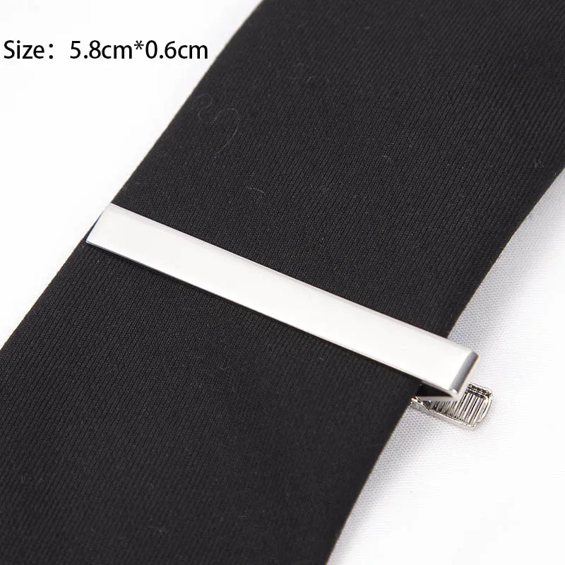 New Tie Clips for Men's Metal Necktie Bar Dress Shirts Tie Pin for Wedding Ceremony Metal Silver Color Tie Clip Man Accessories images - 6