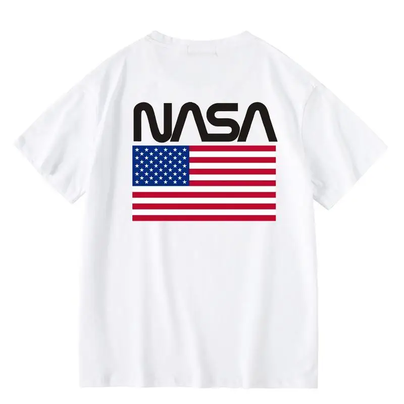 

NASA Short-sleeved all-match summer new casual fashion short-sleeve simple printed top S-4XL