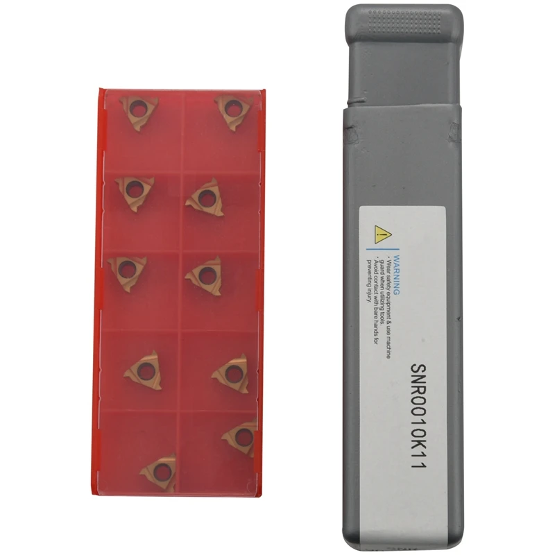 

Snr0010K11 Internal Lathe Threading Boring Bar Holder+10Pcs/Box 11Ir A60 Inserts+T8 Wrench Cnc Turning Tool