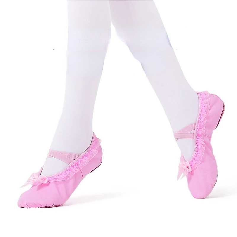 

Ballet Shoes for Girls/Toddlers/Kids/Women, Leather Yoga Shoes/Ballet Slippers for Dancing Laces Soft Sole