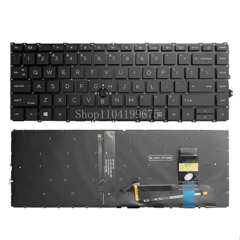 Клавиатура США для ноутбука HP EliteBook 840 845 G7 G8 zbook14 с подсветкой
