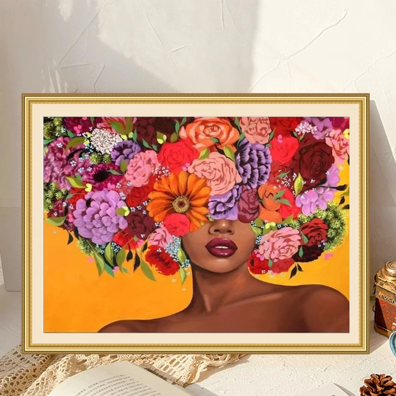 

Круглые наборы для алмазной печати, креативные картины с цветочным рисунком для девочек 30*40 см ручной работы 5D, картины на заказ, алмазные картины «сделай сам», подарок для взрослых