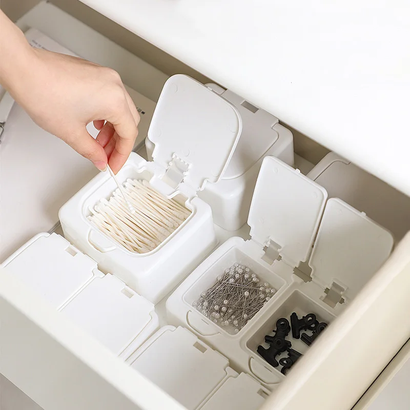 

Type Pop Ornament Swab Mini Band Window Battery Organizer Drawer Case Box Sundries For Storage Box Cotton Rubber Storage