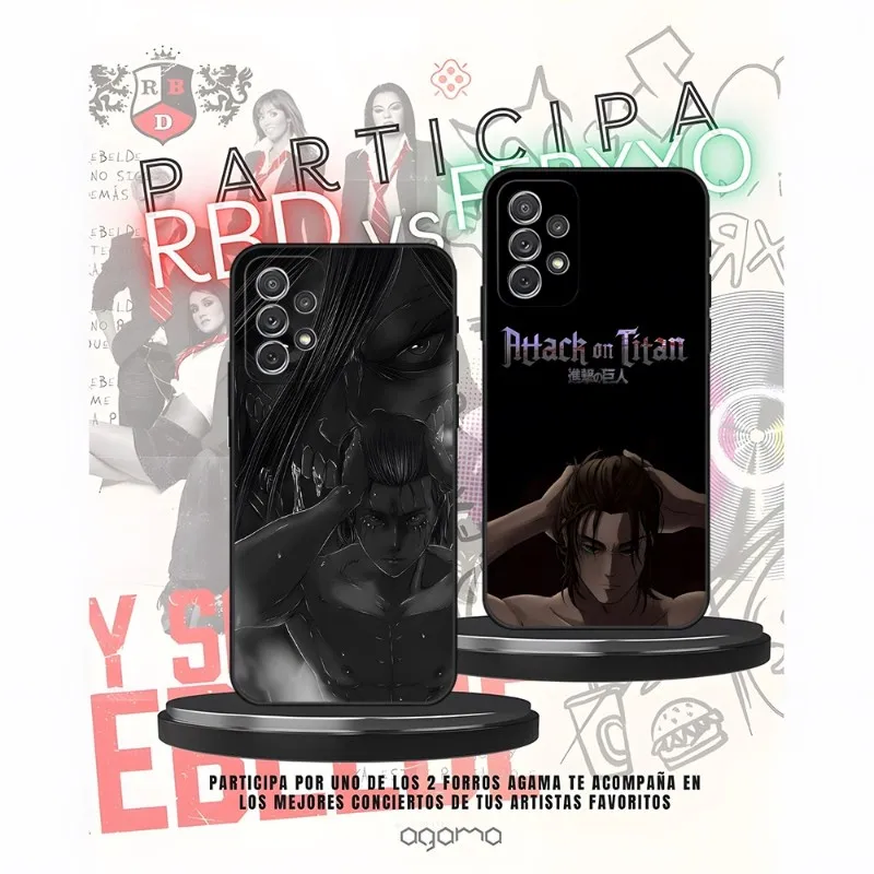 

Anime Attack On Titan Phone Case For Samsung Galaxy S30 S23 S20 S22 S10 S21 S7 S9 S8 Pro Plus Ultra Fe Back Design Cover
