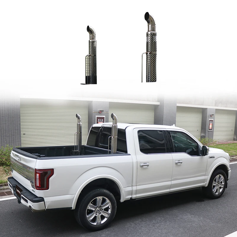 

For Ford F-150 Limited To Add Rear Bucket Optimus Prime Exhaust Decoration Tube Stainless Steel Raptor Car Tuning Accsesories