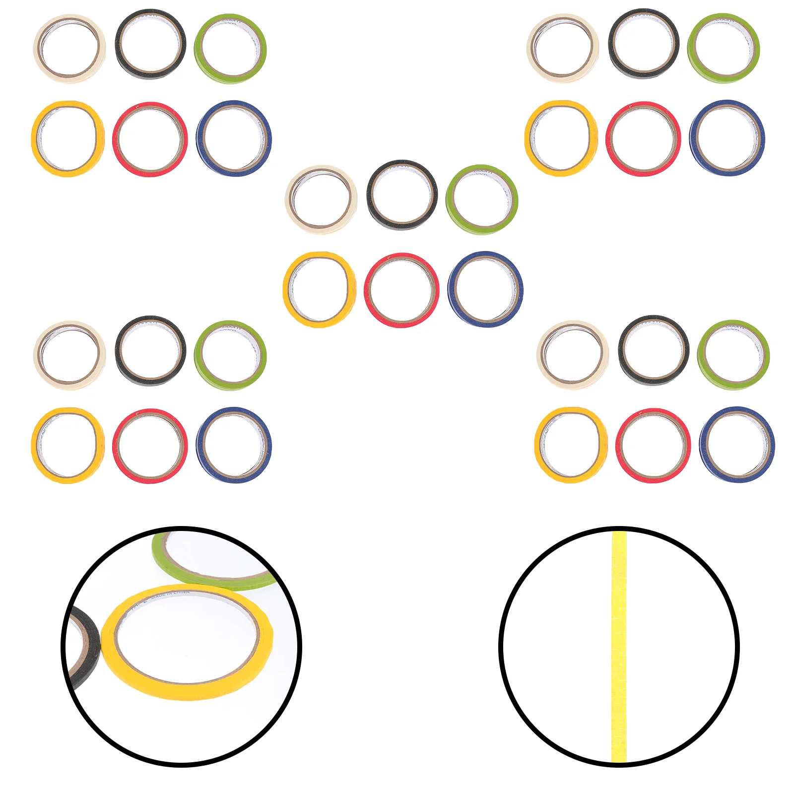 

30pcs Clothes Marking Tapes Clothes Location Line Tapes Adhesive Paper Tapes