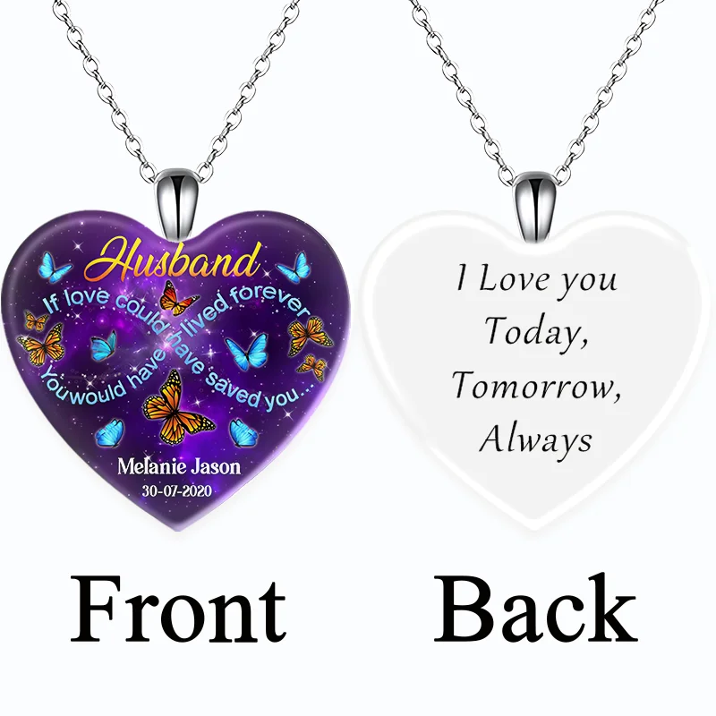 

Fashion Jewelry Love Crystal Pendant Necklace Dream Butterfly English