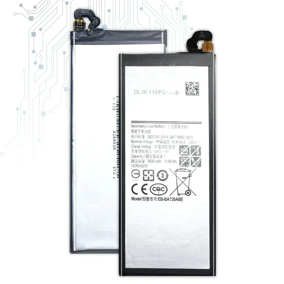 3600 мАч EB-BA720ABE Аккумуляторы для мобильных телефонов большой емкости Samsung A7 A 7 2017