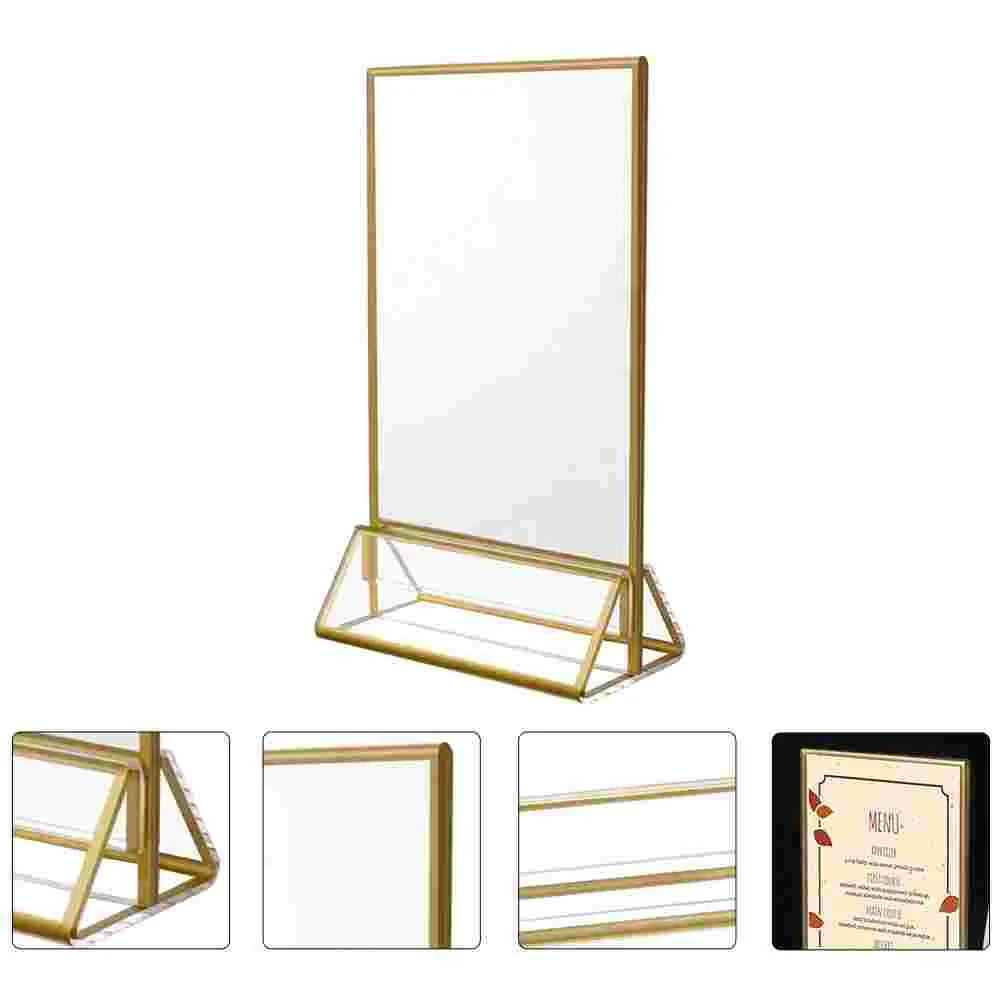 

Menu Price Rack Meeting Sign Holder Desktop Photo Display Rack for Restaurant