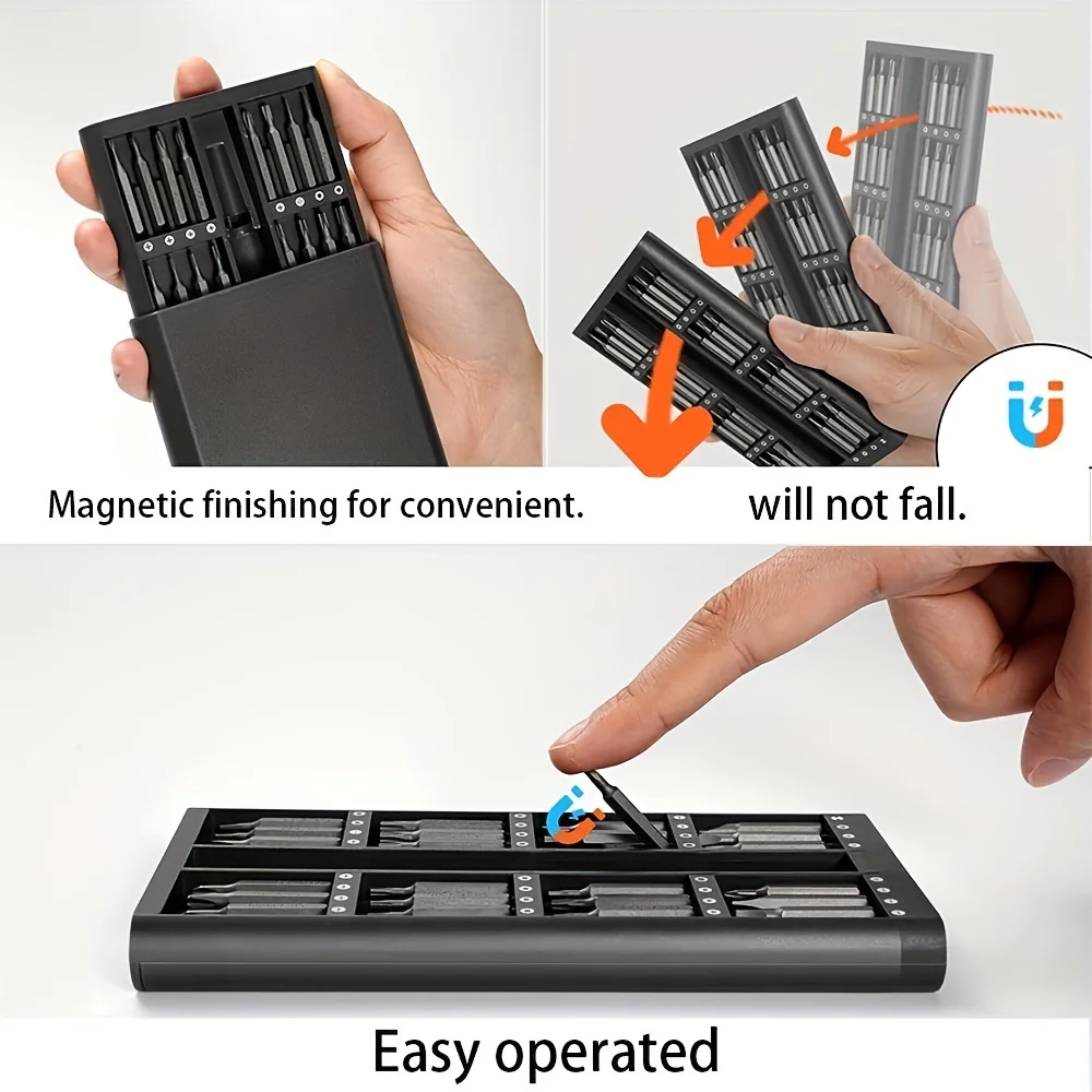 Набор Прецизионных Магнитных Отверток 63-в-1 Шестиугольная Ручка Torx